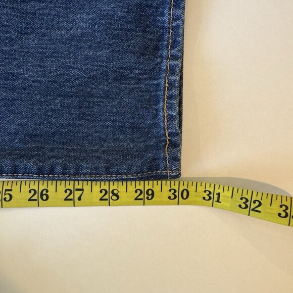 Levi 501 Jeans New Mens Original Straight Leg Button Fly NWT W42 L30 Dark Wash - Picture 12 of 12